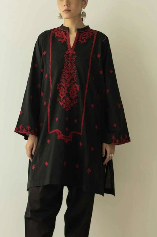 Exclusive Embroidered Unstitched Bareeze Lawn Cotton 2-Piece (Shirt/Trouser) Unstitched Aura Crafted Studio 
