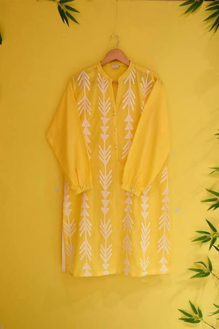 Handcrafted Applik Unstitched Bareeze Lawn Cotton Shirt Piece Unstitched Aura Crafted Studio 