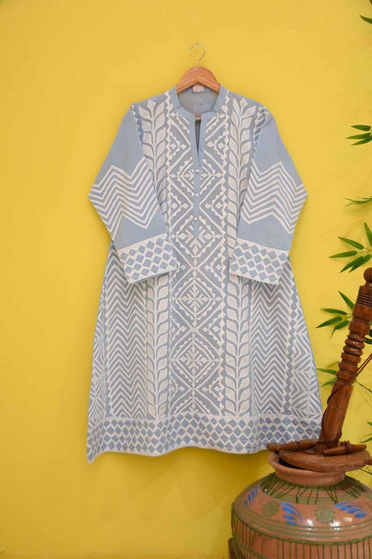 Handmade Wearable Art Applik Premium imperial cotton Unstitched Shirt . Unstitched Aura Crafted Studio 